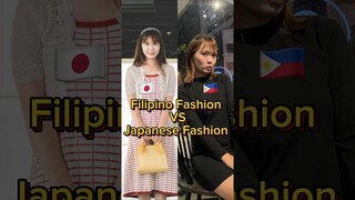 Filipino Fashion VS Japanese clothes 🇵🇭🇯🇵 #philippines #japanese