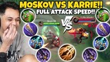 MOSKOV Full Attack Speed VS KARRIE Full Attack Speed!! Siapa Yang MENANG? - Mobile Legends