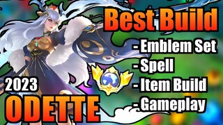 ODETTE BEST BUILD 2023 | TOP 1 GLOBAL ODETTE BUILD | ODETTE - MOBILE LEGENDS | MLBB