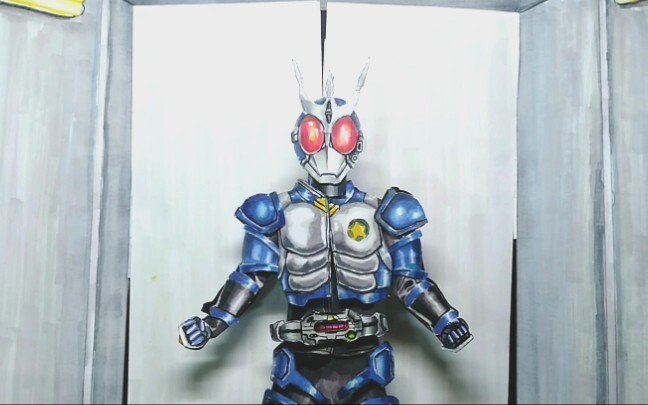 [Hand-painted series 11] 4 sheets of paper to restore Kamen Rider G3's transformation costume