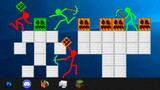 Animation VS Minecraft / WATERMELON GOLEM Stick man vs Minecraft Movie Build Battle (original)