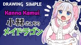 DRAWING SIMPLE KANNA KAMUI [ Miss Kobayashi's Dragon Maid ] -VannArt