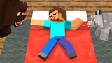 Monster School: Herobrine Can't Sleep - Funny Story | Minecraft Animation
