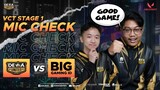MIC CHECK VCT VS BIG GAMING ID NI BOSS