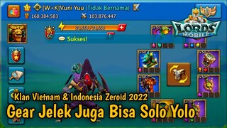 Bikin Klan Maharaja Sungkem Sama Gear Butut, Kita Zeroid in Semuanya🔥 | Lords Mobile