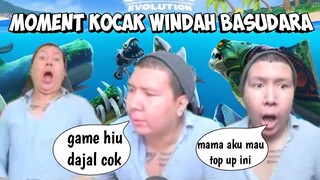 Windah minta top up ke mama,Lahirnya Hitod | Momen kocak windah basudara main hungry shark evolution