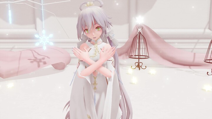 Luo Tianyi MMD: I swear on my fingers, I am Santa Claus giving you a gift from a good boy.