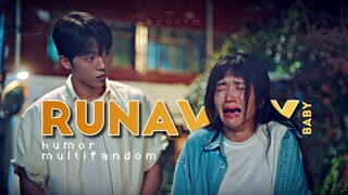 ✧˚‧ runaway baby ∥ humor multifandom