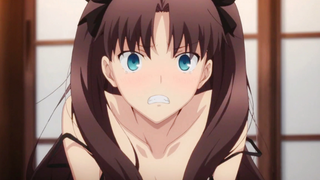 Saat hubungan semakin dalam, Tohsaka Rin semakin suka bertindak genit dengan Shirou...