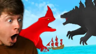 Reacting to GODZILLA vs RED BLUSTER! (The Sea Beast)
