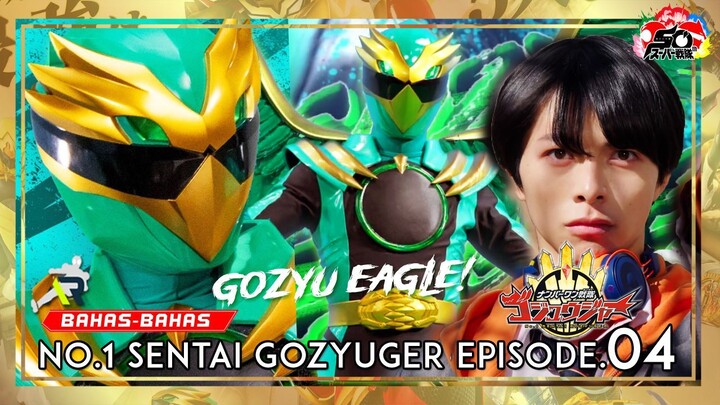 AKSI GOZYU EAGLE SI KAKEK 87 TAHUN! EPISODE INI BAGUS LOH! 🦅🟢 No.1 Sentai Gozyuger Episode.04