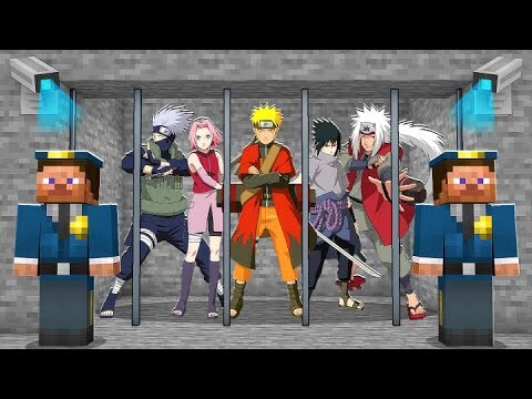 NARUTO Y SASUKE PRESOS (MINECRAFT PRISON ESCAPE) - NARUTO SHIPPUDEN