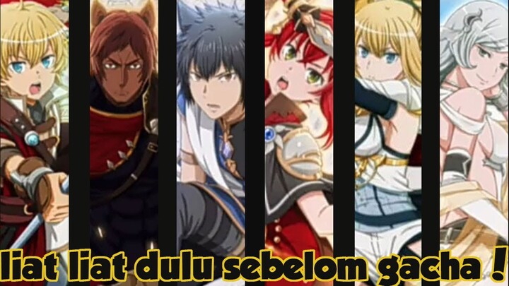 Pilih pilih char sebelom gacha anniv part 3! | DanMachi Memoria Freese