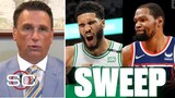 ESPN's Tim Legler reacts to Celtics sweep Nets with 116-112 win advance to the conference semifinals