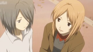 Natsume glared at the disobedient child and he became timid. He really looked like a strict father. 