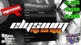 [PC] FREE ELYSIUM GTA 5 ONLINE MOD MENU | BEST UNDETECTED MEGA MONEY DROPPING | Download & Tutorial