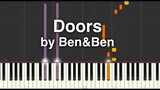 Doors by Ben&Ben Easy Synthesia Piano Tutorial with music sheet