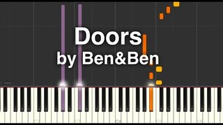 Doors by Ben&Ben Easy Synthesia Piano Tutorial with music sheet