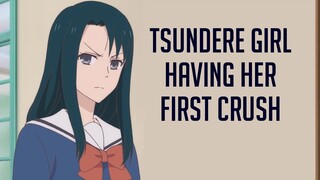 Tsundere Girl Having Her First Crush - (Tsundere x Listener) [ASMR]