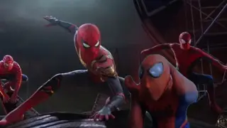 Spider-Man four generations of the same frame image flow out