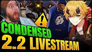 EVERYTHING IN 2.2 GENSHIN LIVESTREAM | CONDENSED