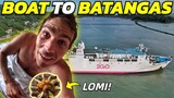 PHILIPPINES PRIVATE BOAT SUITE - Eating Batangas Lomi (Best Filipino Foods)