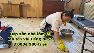 Đập sàn nhà làm lại mà dọn vài tiếng được 200 triệu/cuộc sống pháp châu âu/người việt ở pháp/