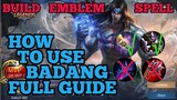 How to use Badang guide & best build mobile legends ml 2020