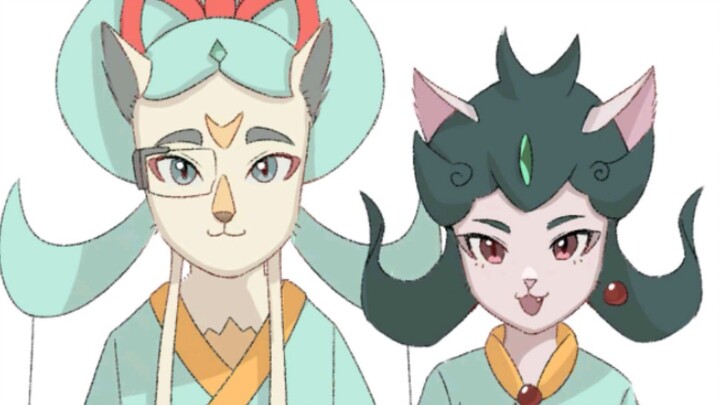 [Peking Opera Cat/Zhong Ling] Master, do you think we look like a couple?