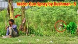 Water Gun Spray by Bushman Prank (Part 5) | Funny Prank Video | 4 Minute Fun