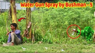 Water Gun Spray by Bushman Prank (Part 5) | Funny Prank Video | 4 Minute Fun