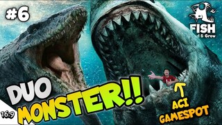 MAX LEVEL MEGALODON & MOSASAURUS!!! Feed And Grow Fish Part 6 [SUB INDO] ~Lautnya Kekecilan!