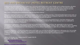 Bed And Breakfast Hotel Retreat Centre