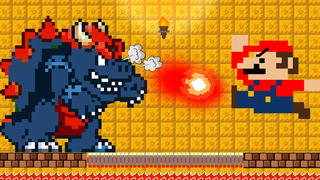 Mario vs the Giant Zombie Bowser Fury Maze - GM Animation