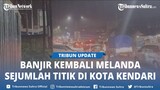 Kota Kendari Banjir Lagi, Mobil Terpaksa Putar Balik di Jalan DI Panjaitan Lepo lepo