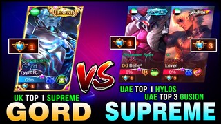 UK Top 1 Supreme Gord vs. UAE Top 1 Supreme Hylos with Top 1 Gusion | Arena Contest ~ Mobile Legends