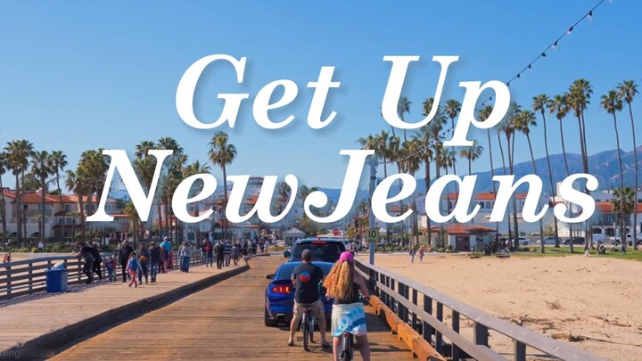 Đắm chìm trong việc nghe NewJeans-[Get Up full album] Lái xe trên bãi biển California vào mùa hè