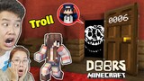 Minecraft, Nhưng bqThanh Trở Thành Quái Vật Trong Roblox Doors V2 Troll Ốc...