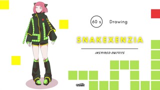 60 Detik Nggambar Outfit SNAKEXENZIA