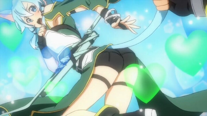 cuman Kirito yang berani pegang ekor Sinon