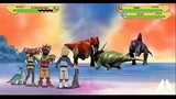 (Part 1) Dinosaur King ANIME IN GAME with Healthbars 恐竜キング Styracosaurus