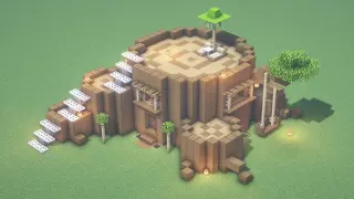 Game|Minecraft|Build a House in a Tree Stump