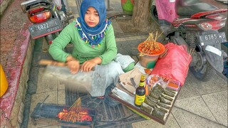 CANTIK KINYIS KINYIS JUALAN SATE AYAM || MURAH POLL CUMA 1000 AN - kuliner gresik