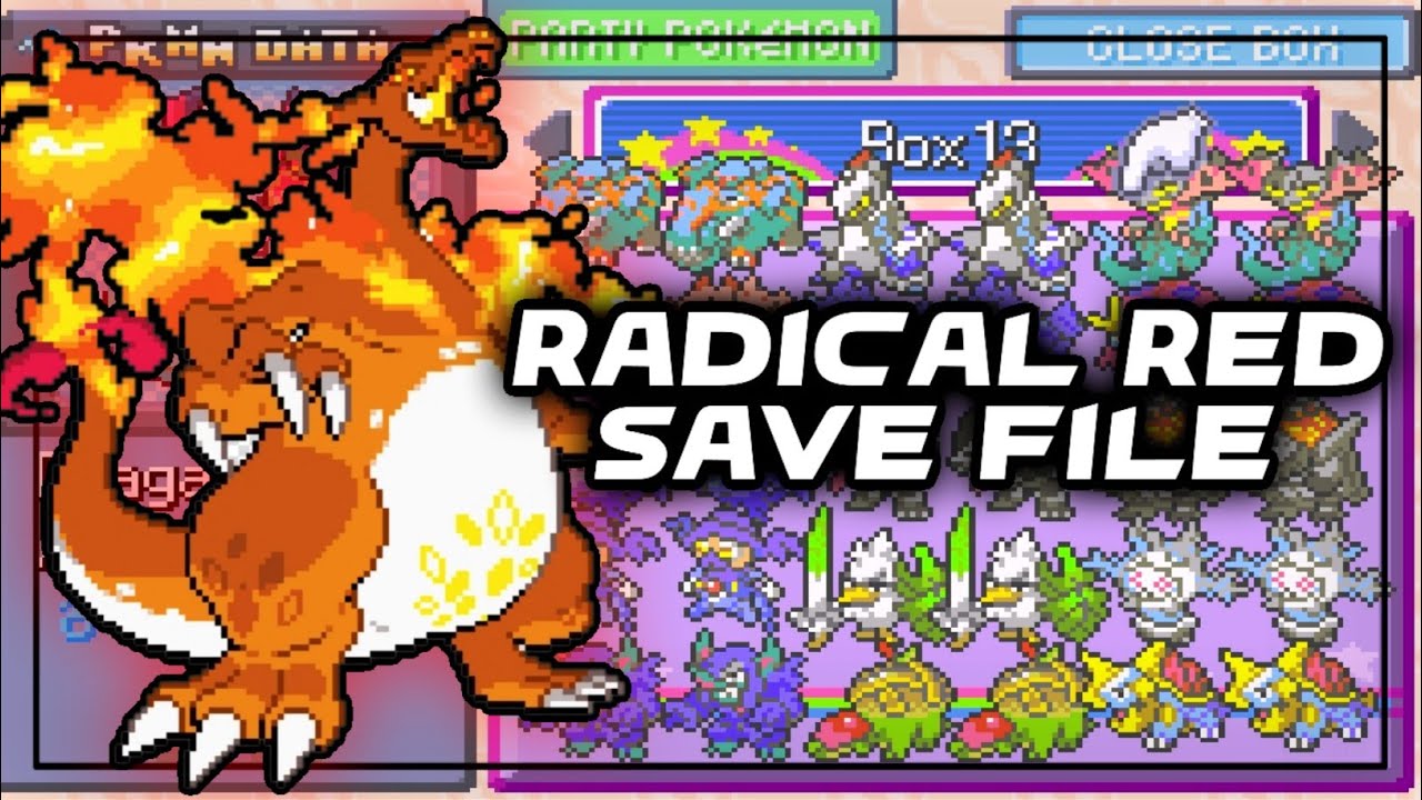 Save Game 100% Pokemon Fire Red - Save Games - GGames