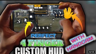 [Four Finger Custom HUD] Best 🖖4 fingers Claw Setting for Free Fire WITH CUSTOM HUD