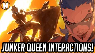 Overwatch 2 Interactions - Junker Queen Beta Interactions and Voice Lines! | Hammeh