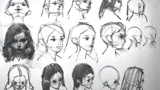 Art students must see! Demonstration of sketching multi-angle portraits【Zin Lim】