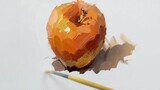 [Life] Color Drawing of a Red Apple - Quick & Nice