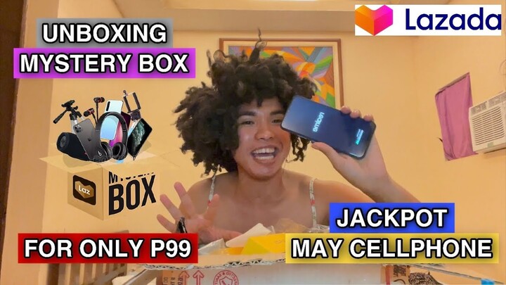 MAY CELLPHONE SA MYSTERY BOX FOR ONLY 99 PESOS LANG? 😱😱😱