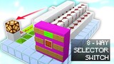 Cara Membuat 8-Way Selector Switch  | Minecraft Indonesia